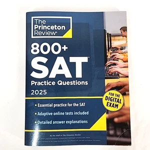 800+ SAT Practice Questions, 2025: In-Book + Online Practice Tests for the Digi, - Picture 1 of 12