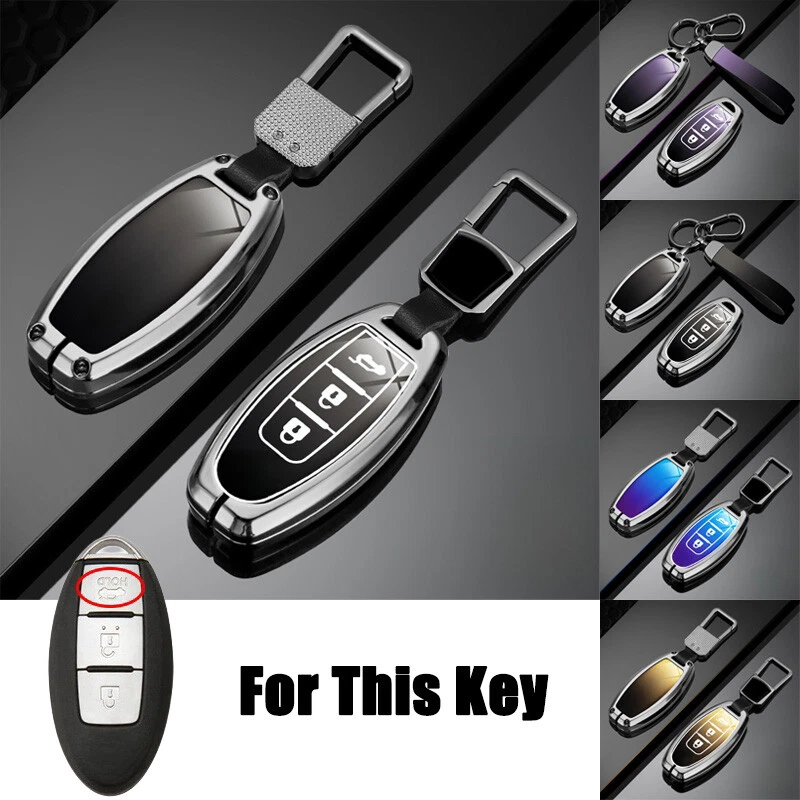 Zinc Alloy TPU Car Key Cover Case For Nissan Titan Rogue Qashqai Leaf Cube Quest - Imagem 1 de 4