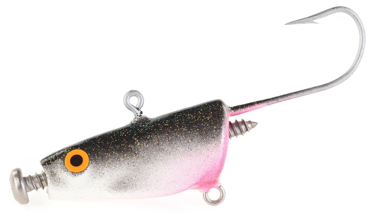 10 Esche Da Pesca Luminose Con Amo - 5 Bianche + 5 Rosa, Per Spigola, Merluzzo E Sgombro