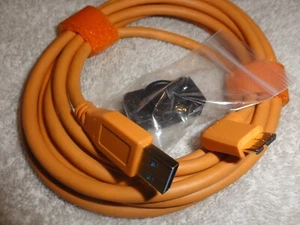 Camera Tether USB to USB 3.0 Micro-B Right Angle Cable 4' YAMCOWL Seagate Drive - Picture 1 of 3