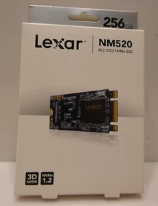 Lexar 256GB NM520 M.2 2242 NVMe SSD - Picture 1 of 6