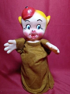 VTG WARNER BROS PORKY PIG HAND PUPPET MEXICAN KO BOOTLEG  - Picture 1 of 5
