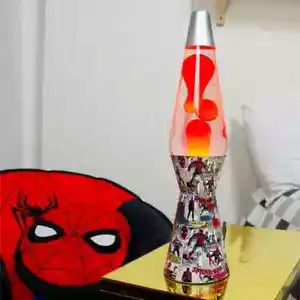 NEW Spiderman 16" Comic Book Lava Motion Volcano Lamp, Red Wax in Red Liquid - Picture 1 of 6