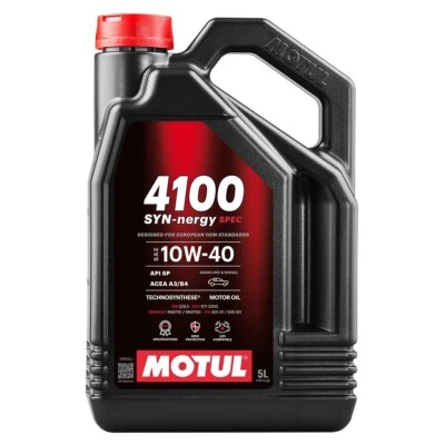 MOTUL 4100 SYN-NERGY 10w40 - ACEA A3/B4 - BIDON 5 Litres - LIVRAISON GRATUITE