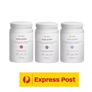 3 x Isagenix IsaLean Whey Protein Shake Meal Replacement 3 Flavours EXPRESS POST - Picture 1 of 16