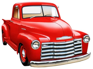 Letrero de metal recortado vintage para camioneta Chevy 18x13,5 - Imagen 1 de 1