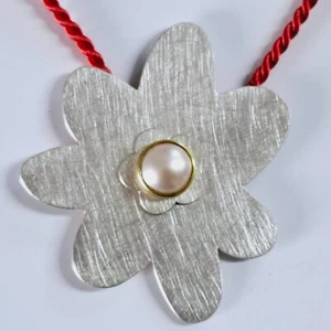 Schöne große Blüte aus Sterlingsilber für Charlotte / Ring Ding - Bild 1 von 6