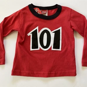 Disney 101 Dalmatians Red Long Sleeve Kids Shirt NEW NOS Size Small - Picture 1 of 4