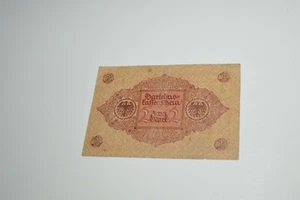 Billete de 2 marcos Alemania 1920 República Alemana de Weimar - Imagen 1 de 2
