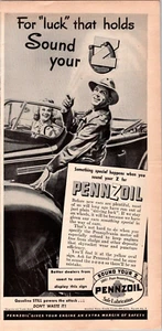 Anuncio impreso Pennzoil 1944 vintage - Imagen 1 de 1