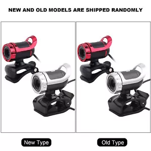 USB 2.0 0. Pixels Clipon Webcam Web Camera HD 360° Rotating Stand Builtin - Picture 1 of 13