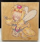 Penny Black BUZZIN BEAR Teddy Bear Bee Honey 1621H Rubber Stamp Rare