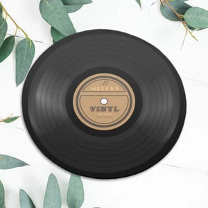 Vinyl Record Music Art Gaming Mouse Pad Mat Office Desk Table Accessory Gift - Picture 1 of 6