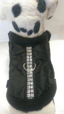 Softgeschirr warm gefüttert Brustgeschirr Hundegeschirr schwarz  Halsband XS-M - Bild 1 von 4