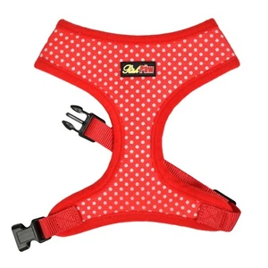 Red Polka Dot Dog Harness - Red Dog and Puppy Harness - XS to XL - RichPaw - Picture 1 of 4