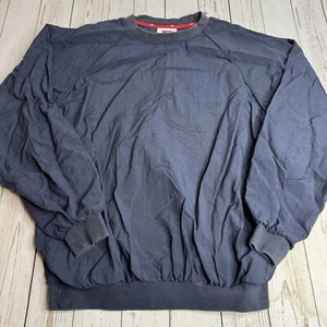 Vintage Slazenger Golf USA England Flag Windbreaker Jacket Mens Medium Blue - Picture 1 of 9