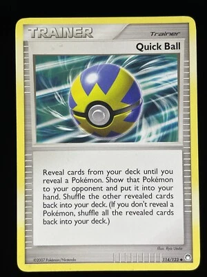 Quick Ball 114/123 - LP Mysterious Treasures - Pokemon 2007 TCG Card - Image 1 of 2