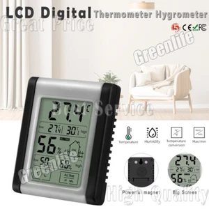 LCD Digital Hygrometer Indoor Thermometer Humidity Temperature Monitor Gauge - Picture 1 of 19