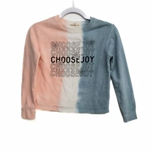 Love Peace & Lipgloss Choose Joy Girls Multicolor Sweatshirt Pullover Size M - Picture 1 of 7