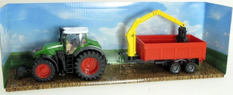 BURAGO - FENDT 1050 Vario con rimorchio e pala - 1/50 - BUR31653 - Immagine 1 di 1
