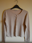 BHS women's vintage beige cardigan - UK 10-12 - 1990s 2000s y2k fawn jumper boho
