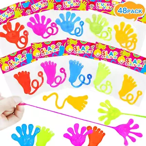 Party Favors Supplies Goodie Bag Stuffer Fillers for Kids (48 Pcs),Sticky Hands - Picture 1 of 12
