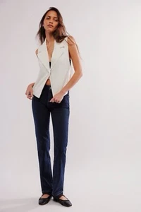 Re/Done Super Slim Womens Jean In Blackened Blue Size 30 NWT - Picture 1 of 11
