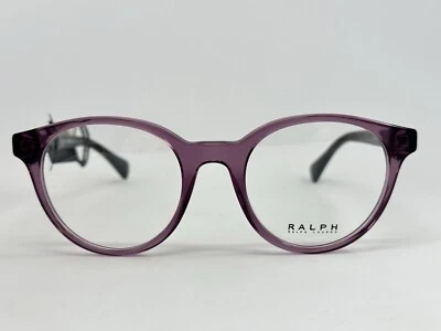 NEW Ralph Lauren RA 7136 6008 Shiny Transparent Violet Women Eyeglasses Frames - Image 1 of 4