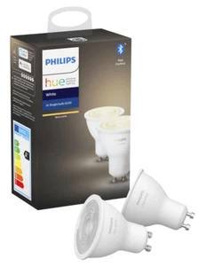 Philips Hue White GU10 Lámparas LED - Blanco Cálido 2700K, Pack Doble - Imagen 1 de 1
