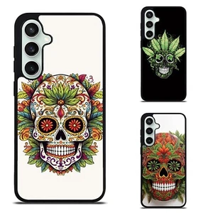 Para Samsung 05s 06 a14 a15 a16 5G 4G Calavera Dibujos Animados Realismo Malezas Estuche Ajustado Recubrimiento - Imagen 1 de 25
