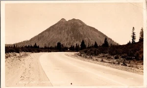 Real Photo Postcard Black Butte Pacific Highway, Mt. Shasta RPPC JY9 - Picture 1 of 2