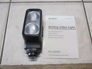 Sony HVL20DM Sony Lighting Kit for the DCR-DVD101 / 201 / 301 New With Manual - Picture 1 of 5