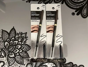Loreal Brow Stylist DEFINER Ultra Fine Tip Brow Pencil-389 Brunette 2Pks - Picture 1 of 2