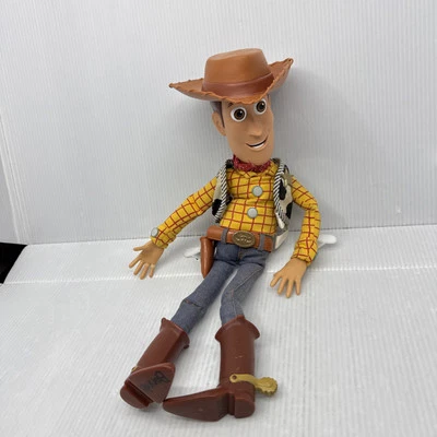 Disney Pixar Thinkway Toy Story Woody muñeca de cuerda 15"" con sombrero Foto 1 de 4