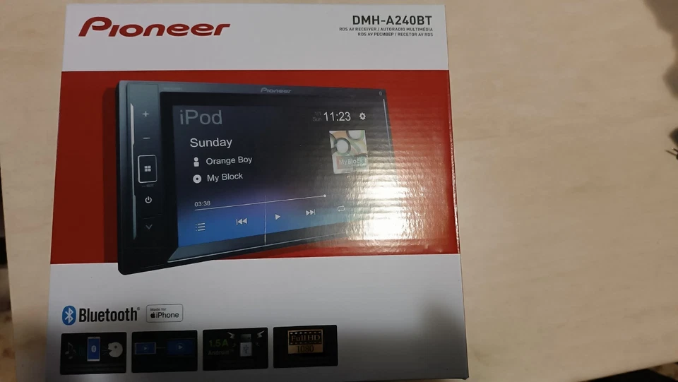 Pioneer AVH-A240DAB 2DIN DAB/DAB+ Autoradio Digitale - Nero - Immagine 1 di 4