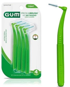 GUM Proxabrush Go-Betweens - abgewinkelt - Interdentalbürsten 16 Stück (1er Pack) - Bild 1 von 3