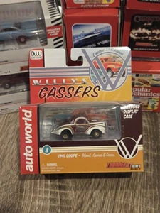 AUTO WORLD 1941 Willys Gassers Gasser, Thunderjet Ultra-G HO Slot Car New Wow - Picture 1 of 1