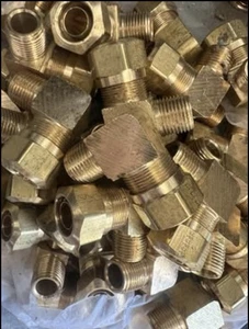 Brass compression fittings 3/4 OD - Picture 1 of 2