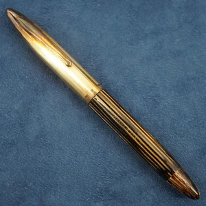 Sheaffer Crest 1750 Fountain Pen, Brown Lined, 14k Lifetime Nib - Free Ship USA - Picture 1 of 6