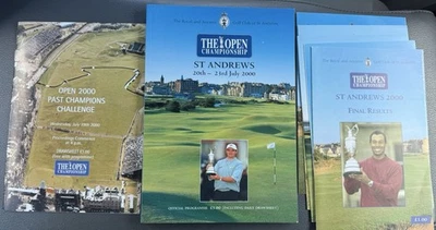 2000 BRITISH OPEN GOLF CHAMPIONSHIP Official PROGRAM ST ANDREWS Tiger Woods - Image 1 of 4