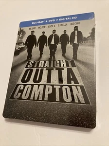 STRAIGHT OUTTA COMPTON Limited Edition Collectors Steelbook (Blu-ray/DVD Combo) - Picture 1 of 2