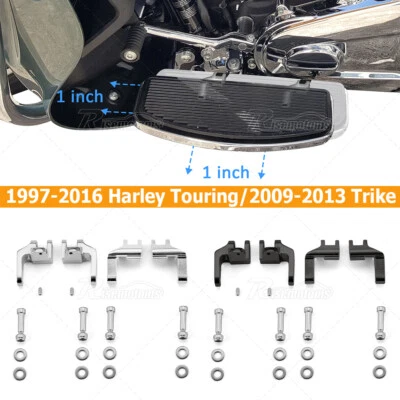 Kit de reubicación de piso de conductor para Harley Road King Electra Tri Glide 97-16 Foto 1 de 2