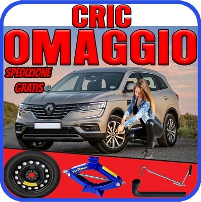 Platzsparend Notrad 5Fori Messen Ab 17 Für Renault Koleos Mit Set Cric + Key - Bild 1 von 4