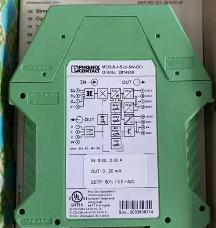 New Phoenix MCR-S-1-5 UI-SW-DCI 2814650 1pcs - Image 1 of 1