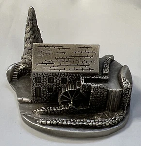 Vintage 1984 Hudson Pewter Miniature ~ Mill House ~ P.W. Baston Jr. 4186 - Picture 1 of 12