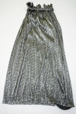 Calça feminina Giorgio Armani mistura de viscose prata tecido metálico tamanho 42 6 - Imagem 1 de 4