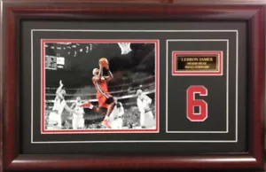 NBA Basketball Lebron James Miami Heat Deluxe Framed Picture Photo 3006 - Picture 1 of 1