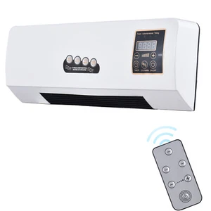 2 in 1 1800W Wall Mounted Small Electric Fan Space Heater Combo All Season F2R4 - Picture 1 of 11