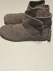 Koolaburra by UGG Skyller Suede Tassel Ankle Boot Taupe Women's Size 10