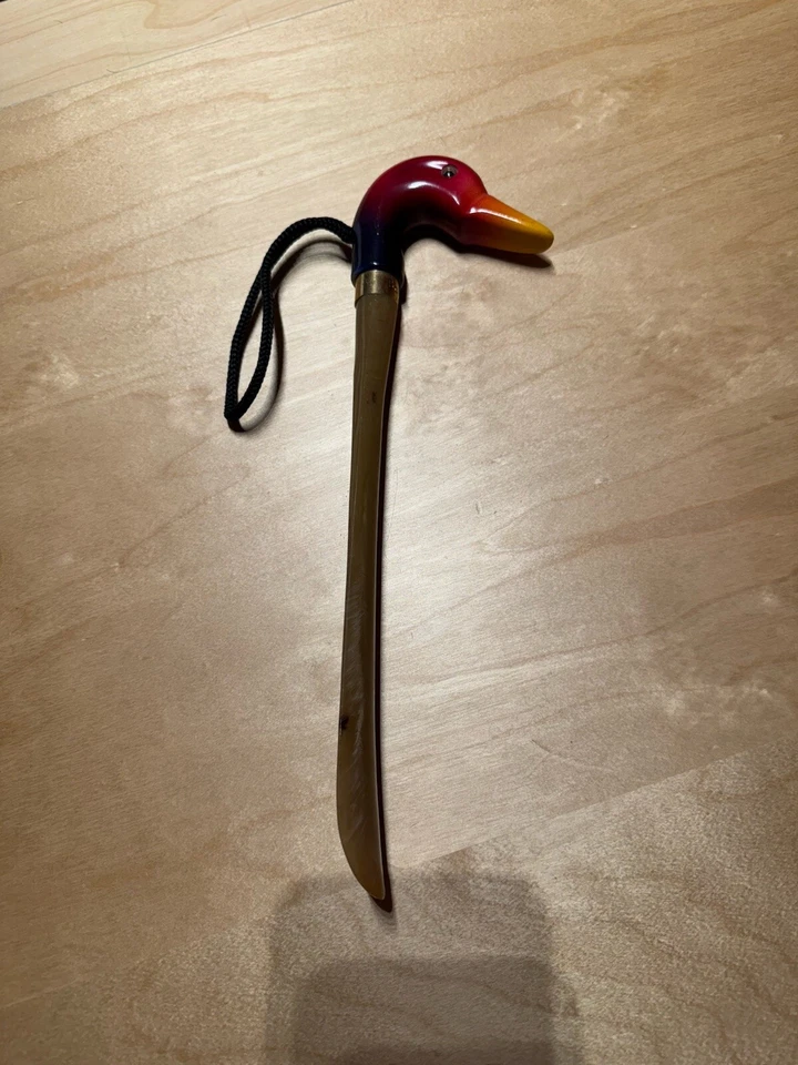 Baldinini Raro Caparazón de Tortuga Zapato Cuerno 12" Cabeza de Pato Hecho en Italia Foto 1 de 4